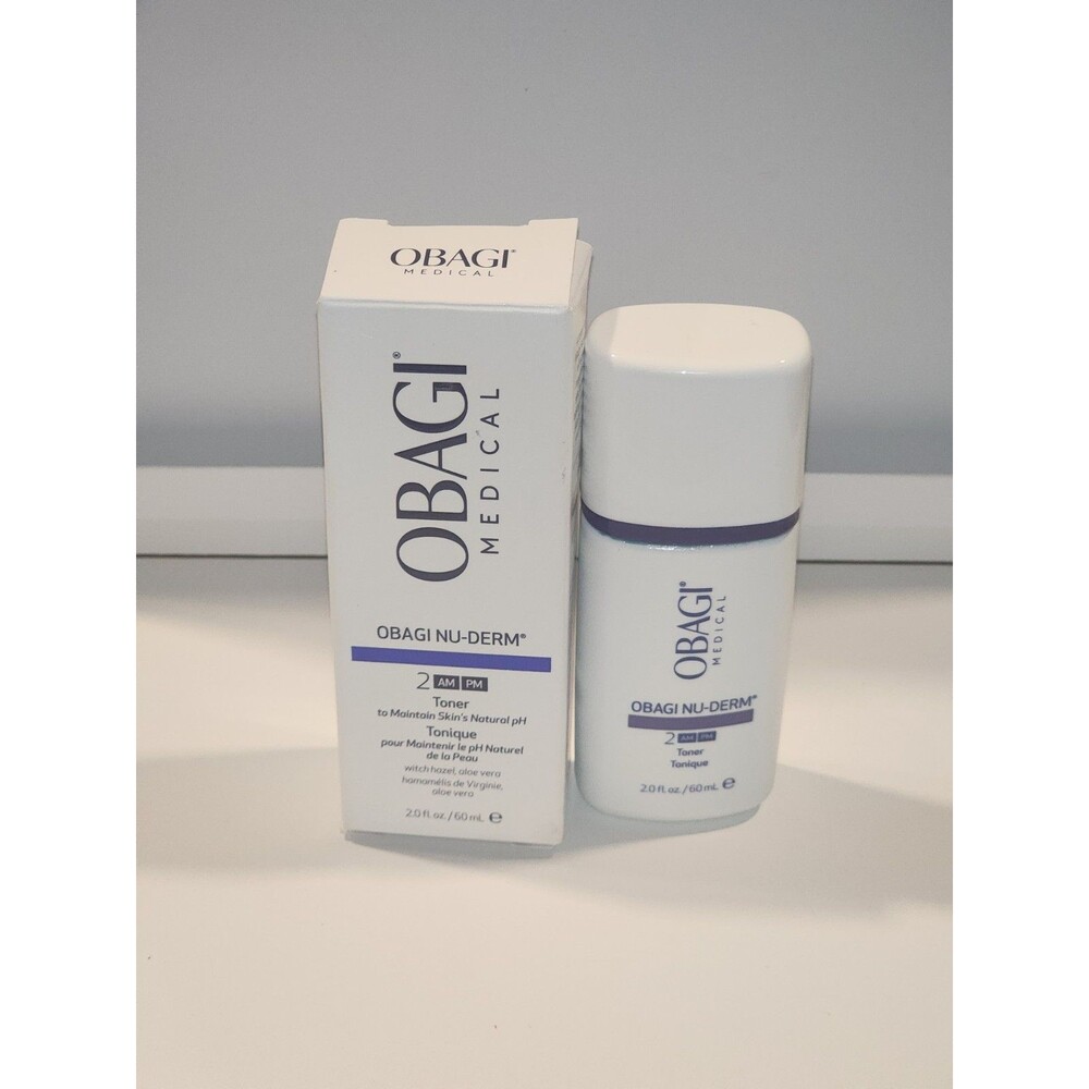 Obagi Nu-Derm 2 AM/PM Face Toner Maintain Natural pH 2floz New In Box